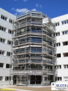 échafaudage façadier en location