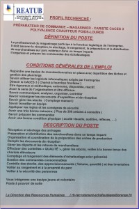 Recherche magasinier